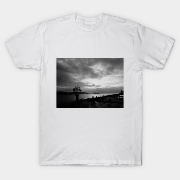 Black and White Lisbon, Portugal, Photography, Hope T-Shirt by MrWho Design